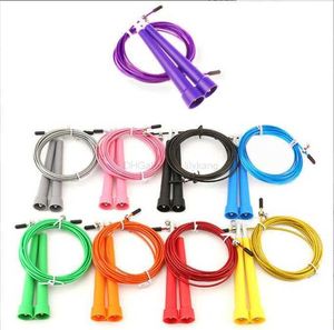 Ståltrådhoppning Skip Rope Justerbara Jump Ropes CrossFit Fitnesss Equimment Gym Fitness Träning Träning Speed ​​Jumpping Rope 3 Meter Alkingline