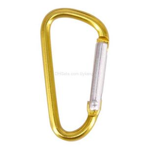 알루미늄 Carabiner 내구성 등반 고리 미니 카라비너 ​​키 링 키 체인 스냅 클립 알루미늄 카라비너 ​​고리 소포 캠핑 하이킹 도구