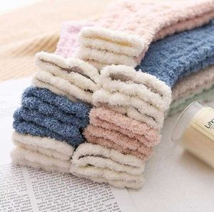 Lady Winter Warm Fluffy Coral Velvet socks Thick warmer Towel Socks Adult Floor Sleep Fuzzy Sock Women Girls terry sox Alkingline