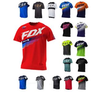 Herrt-shirts 2023 herrar nedförsbacke bat fox mountain cykel mtb skjortor offroad dh motorcykel tröja motocross sportkläder racing cykel