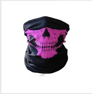 Party Halloween Scary Half Face Mask Festival Skull Masks Skeleton Motorcykelcykel Multimasker Halv Halv Face Ski Bi Mask Cap Neck Ghost