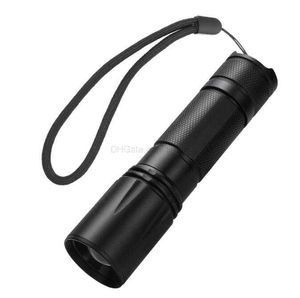 Powerfu T6 Flashlight Torchl كاشف الأشعة فوق البنفسجية 395nmlight Blacklight Light Light Torch Lamp مزدوج خفيفة خفيفة الأشعة فوق البنفسجية مصابيح تقديرية alkingline