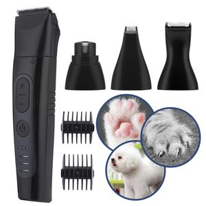 Aparadores de cão cão moedor de unhas cães helicóptero cortador profissional para aparar unhas de estimação/patas/cabelo elétrico Clipper elétrico