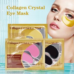 Eyes 100packs = 200pcs colágeno máscara ocular anti rugas cuidados com a pele clareadora círculos escuros remendo de cristal pálida