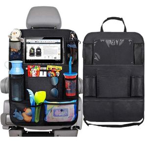 Bil Storage Back Seat Organizer Holder Waterproof Travel Back Bag Multi-Pocket Car Trucks SUVS CAR BAG SEAT Accessories Storage LJ2349