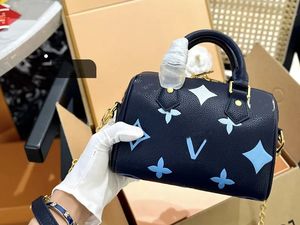 Umhängetaschen Designer Nano 20 Bandouliere Tasche Speedy Handtasche Geprägtes Kissen Damen Empreinte Tote Luxus Yayoi Kusama Umhängetaschen Handtaschen Retiro Taschen
