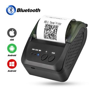 Impresoras 58mm Mini impresora Bluetooth Impresora térmica inalámbrica de boletos de recibos para teléfono móvil 2 pulgadas máquina pos Impresora de papel