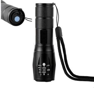 XM-L T6 5000LM Aluminum Waterproof Zoomable LED Flashlight Torch light built in 18650 Battery USB Rechargeable lamp lights Alkingline