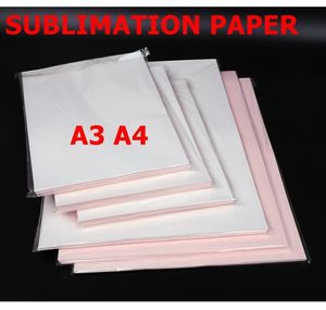 Papier 100 arkuszy A4 Sublimacja Papier transferowy ciepła do poliestrowego bawełnianego t -koszuli papierowe papierowe tkaniny kubki