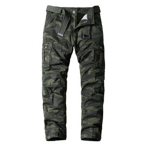 Calças de alta qualidade Army Green Casual Casual Men Militar Tactical Joggers Camuflagem Cargo Pants Multaduflões Múltiplas Calças do Exército