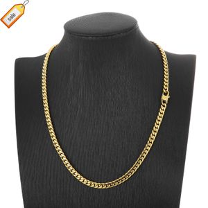 Fashion wome jewelry wholesale stainless steel custom choker necklaces 14k gold miami cuban chain sublimation designer necklace