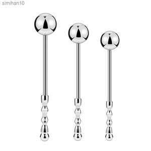 S M L New Metal Anal Balls Plug Butt Plug Lungo G Spot Stimolare Bacchetta Bastone Giocattoli adulti del sesso Per uomini Donne Gay Unisex L230518