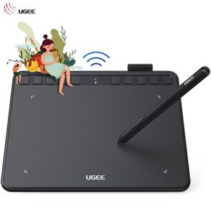 Tabletler Ugee Kablosuz Grafik Tablet S640W 6 İnç Dijital Tabletler Battery Free Stylus Desteği Android Windows Mac Çizim Tasarım için