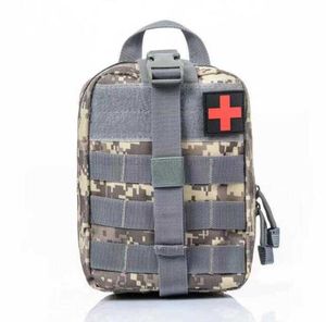 Outdoor Drable Medical First Aid Kit Bag Gym Sports Rescue Pouch Bags Militär Vattentät överlevnad Pack Pack Nödsjuksköterskan Molle EMT Taktisk jaktmidjebältespaket