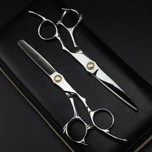 Narzędzia Profesjonalne Japonia 440C 6 '' łożyska na nożyczki do włosów piękno cięcie fryzjera fryzury przerzedzające nożyczki fryzjerskie