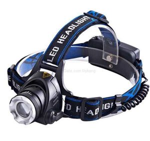 Battery Induction Headlight Sensor Light LED T6 Headlamp Outdoor fishing running zoom head lamp flashlight USB rechargeable headlights