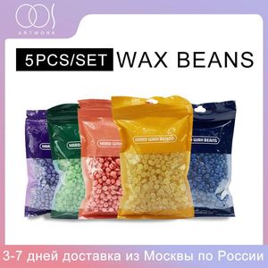 エピレーター5pcs/set wax beans strip depilatory hot film hard wax pellet waxing bikini face sea removal wax beans for women skin care