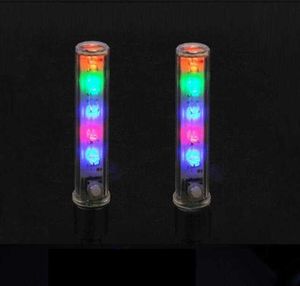 5 LED 8 mode adjustable Bike Bicycle Wheel Tire Valve Cap Spoke Neon Light Lamp bicycle Car auto motorcycle gas lights Accessories Wholesale