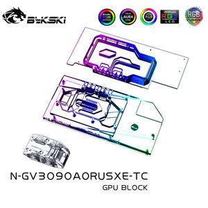 Gigabyte Aorus rtx3080 3090 Xtreme Video Card vram dual Side Cooler ngv3090AorusxetcのバイクスキーアクティブバックプレートGPUブロック