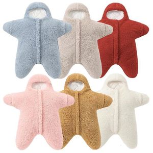 Sleeping Bags born Swaddle Starfish Shape Winter Warm Cotton Wrap Blankets for Babies Sleepsack 06M 230601