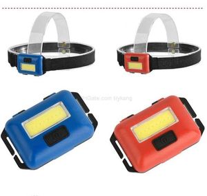 Billiga mini LED COB -strålkastare 3 lägen utomhus hattljus ficklampa belysning strålkastare torra batterier kraft strålkastare fackla lampor