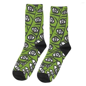 Herrensocken Retro Freddie Eyeballs Avocado Herren Alien Unisex Neuheit Muster bedruckt Happy Crew Socken Geschenk