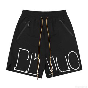 Pantaloncini da uomo Hip Hop Reflective Classic Letters Pantaloni sportivi casual in rete Pantaloni da nuoto da spiaggia estivi Xvem