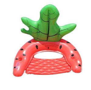 Dev yüzen şezlong sandalyesi şamandıra karpuz ananas su yatağı yüzme havuzu parti şilte şişme yüzme yüzük tüpleri alkingline