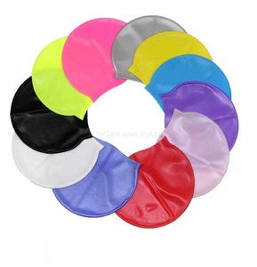 Cuffie da nuoto in silicone impermeabili per adulti unisex Cuffie da nuoto durevoli Flessibili per donne uomini Protezione per le orecchie dei bambini Ccap elastico da nuoto in gomma