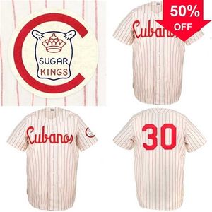 Xflsp GlaMitNess Havana Sugar Kings 1959 Home Jersey Shirt Custom Men Women Youth Baseball Jerseys Any Name And Number Double Stitched