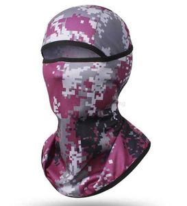 Taktyczny szalik Camo Balaclava czapka pełna twarz maska ​​głowa ochronna polowanie na rower Airsoft Sport Cap Bike Military Paintball Cool Sun Hat dla mężczyzn kobiety