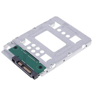 Adapters 2.5" Ssd Sas To 3.5" Sata SSD HDD Adapter tray Hard Disk Drive Tray Metal Mounting Adapter Bracket For PC Hard Drive Enclosure