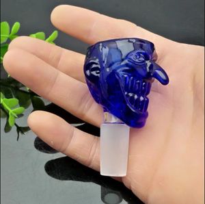 Transparent human face gun head ,Wholesale Bongs Oil Burner Pipes Water Pipes Glass Pipe Oil Rigs Smoking