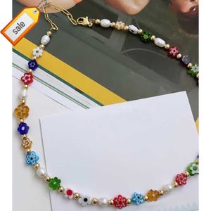 GO2BOH Natural Fresh Water Gearl Gold Chain Che Chain Colecke для женщин Boho Summer Fashion Jewelry