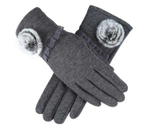 Kvinnor Girls Fleece Warm Gloves Pekskärmhandskar Fem fingrar Vinter Ridning Skidåkare Utomhus Sportmantens Multi Styles grossist