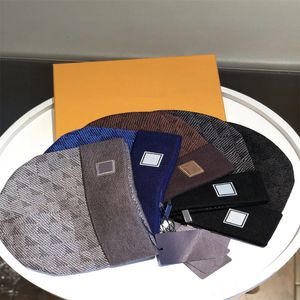 Tasarımcı Beanie Hat Fashion Mektubu Erkek ve Kadınlar Günlük Şapkalar Sonbahar ve Kış Yüksek Kaliteli Yün Örme Kopmir Şapka 8 Renk