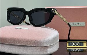 Роскошные солнцезащитные очки Miu в стиле ретро, женские солнцезащитные очки «кошачий глаз», модный тренд, трансграничные очки, женские металлические полые цепочки, мужские очки