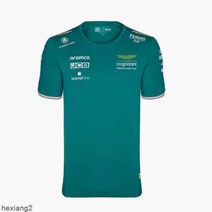 Aston Martin F1 Tshirt Team Hiszpański kierowca wyścigów Fernando Alonso i spacer oversizeum polo koszule 6yws nppy