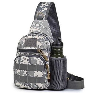 Borsa a tracolla a tracolla singola impermeabile Borsa da viaggio per ciclismo all'aperto Uomo donna Zaino tattico Airsoft Borse a tracolla Oxford sportive