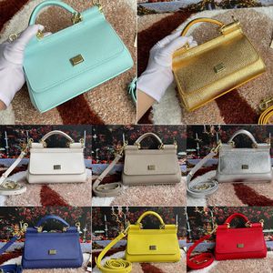 2023 Designer Sicilien Bag Women Handbag Vintage Leather Multicolor Fashion Top handtag Crossbody Bags Axel Totes Pures 18cm