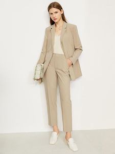 Dwuczęściowe spodnie kobiet amii minimalizm biuro Lady Blazery sprzedawane osobno damskie kurtka płaszcza wysokiej talii garnitur kobiet 12260075