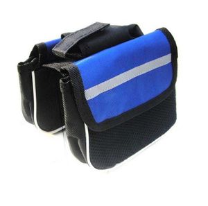 waterproof bike saddle bags Bicycle Front Tube Bags Reflective bikes package with mesh phone Pannier bag frame bag road bike