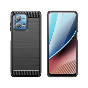 Carbon Fiber Design Phone Cases For Moto Edge 40 Neo G Stylus 4G 2023 Power 5G Play G14 G53 G73 Samsung Galaxy Xcover 6 Pro TPU Back Covers