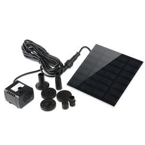 Bombas 7v 1.2w 180l/h bomba de água de energia solar aquário fonte piscina jardim lagoa bomba submersível fonte bomba de água decorativa