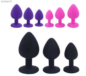 Массаж S M L Силиконовые анальные штекеры Crystal Jewelry Butt Plug для взрослых секс -игрушек для женщин гей -экспонар мужски для мужчин простаты massag2286392 L230518