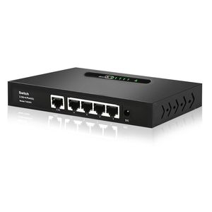 Przełącznik routerów Gigabit Terow Link TE083 2.5G Gigabit 4port 1000m Szybka skrzynia biegów Ethernet dla kamery wideo bezprzewodowy router Wi -Fi