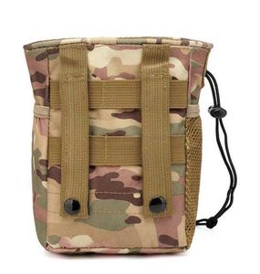Portable Fanny Belt Sundries Bag Outdoor Tactical Airsoft Durable Molle utility Waist Pouch Hunting Drawstring Tactical Oxford Camping EDC Tool Pocket Waist Bags