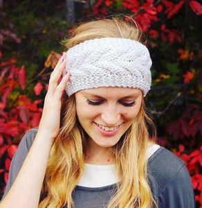 women woolen knit warm headbands strentch handmade autumn winter headwraps crochet ear warmer hairband yoga sports turban beanie cap