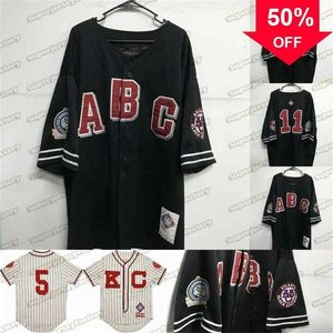 XFLSP GLAA3740 Büyük Boy NLBM NEGRO Leauge Beyzbol Forması Müzesi Erkekler Kadın Gençler S ila 3xl Siyah Krakerler Vintage Jersey