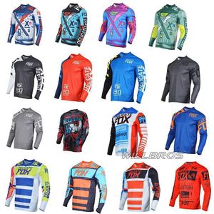 メンズTシャツモトクロスジャージーデリケートフォックスTシャツMTB DHダウンヒルバイク自転車オフロードサイクリングモトATV UTV ENDUROモーターバイク衣料品メンズ